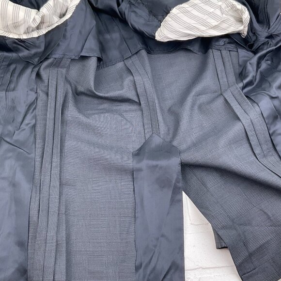 Brooks Brothers Blazer Men 40R Black Gray 3 Roll Button Classic Jacket Wool USA - Picture 9 of 13